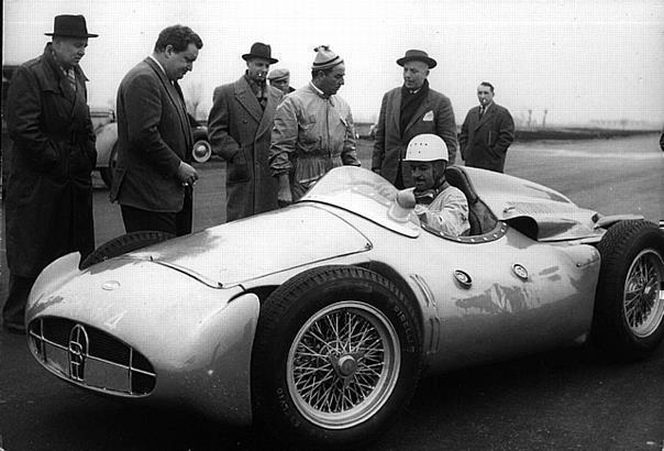 Maurice Trintignant in the last Bugatti GP Car the Type 251 from 1956.